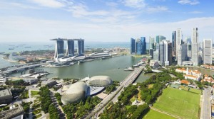 Vịnh Singapore nhìn từ trên cao