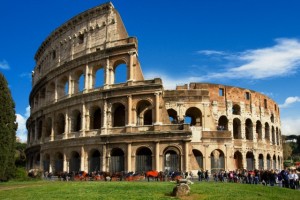 72-82 A.D., Rome, Italy --- Coliseum in Rome --- Image by © Jean-Pierre Lescourret/Corbis